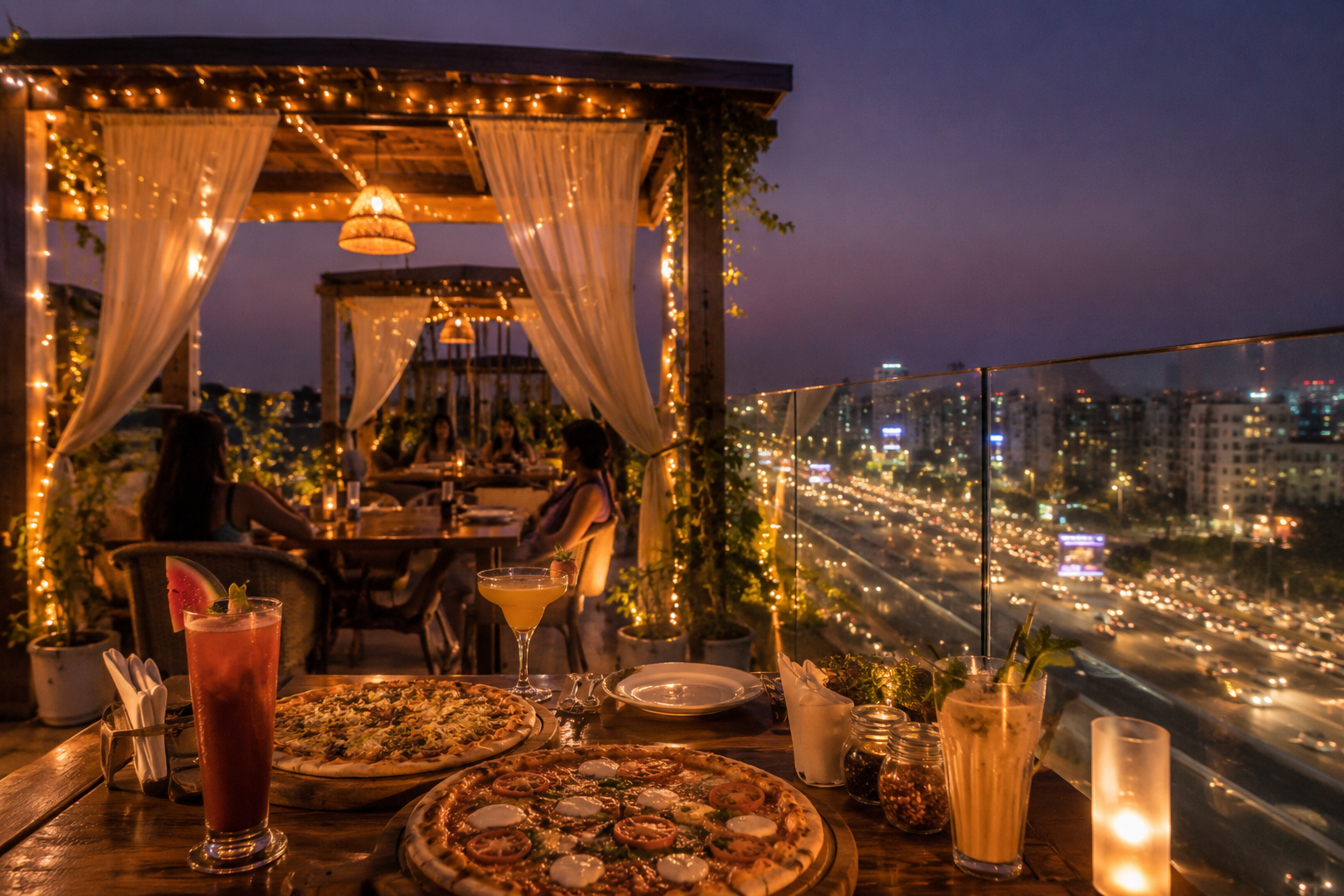 Best Rooftop Cafes & Open-Air Restaurants in Ahmedabad: Sunset Views & Vibes