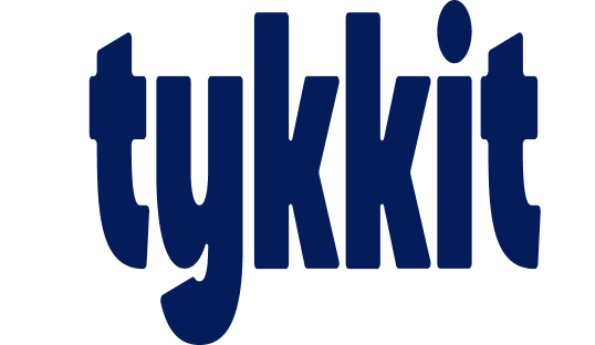 Example of a stretched Tykkit logo