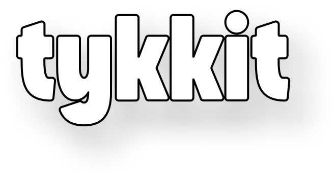 Example of a Tykkit logo with added effects