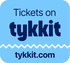 Tykkit vertical social media badge, light